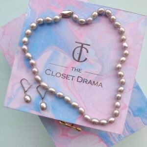 Mother Day Gift_Grey pearl necklace