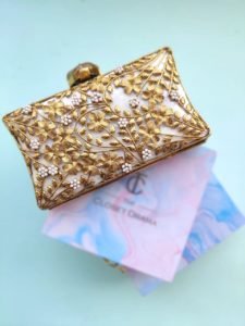Divine mother of pearl clutch _front